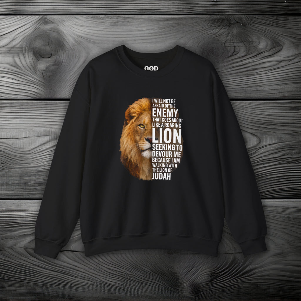I Am Walking With the Lion of Judah Crewneck Sweatshirt