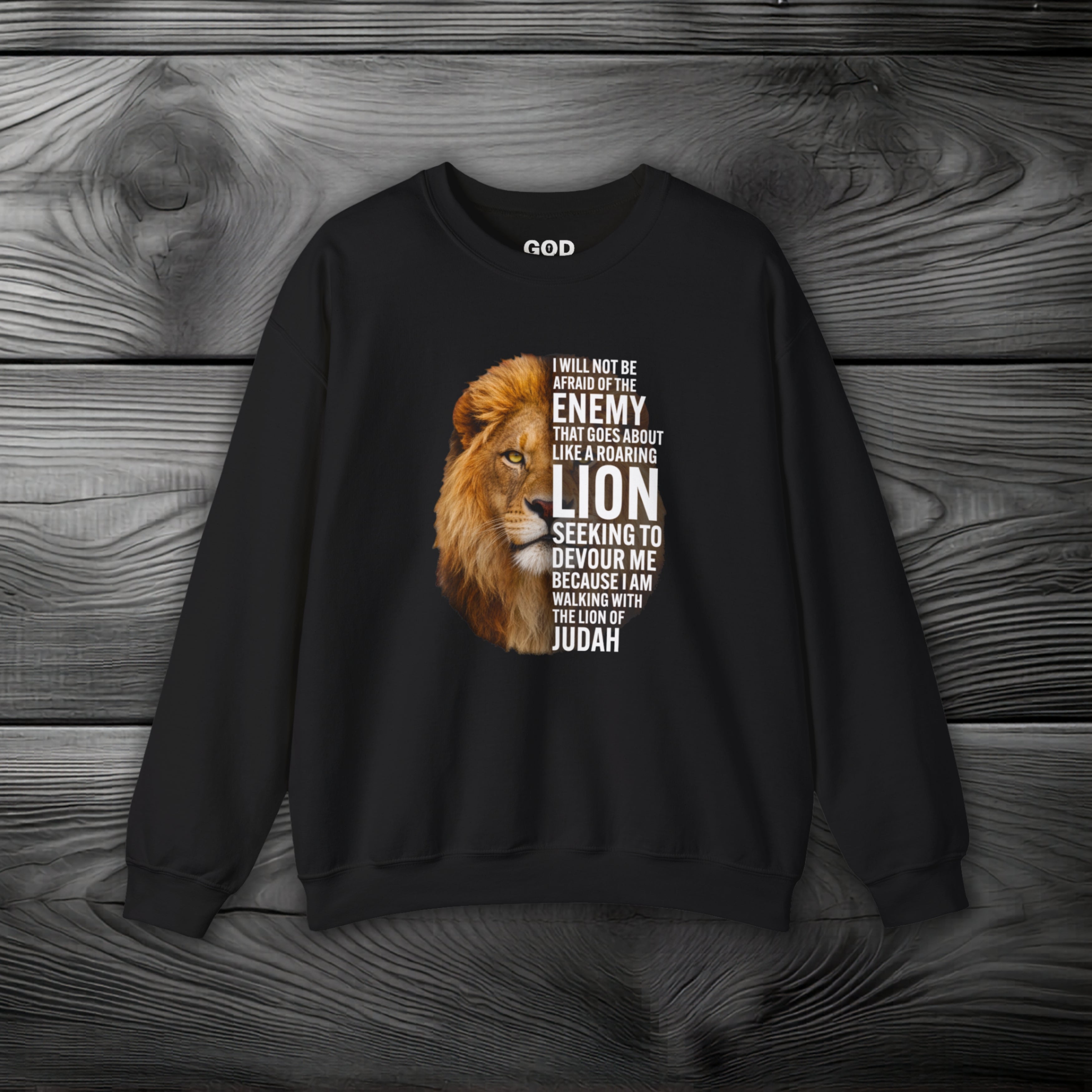 I Am Walking With the Lion of Judah Crewneck Sweatshirt