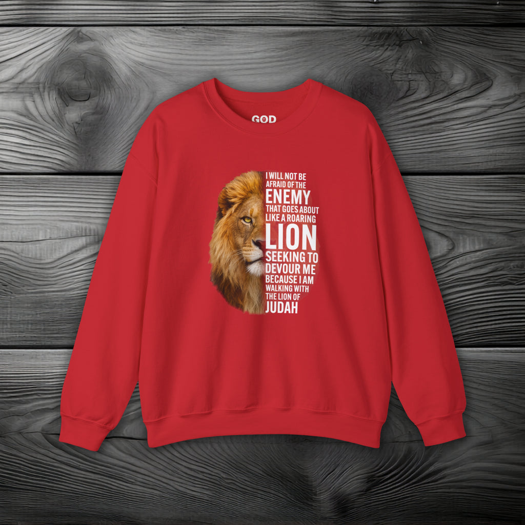 I Am Walking With the Lion of Judah Crewneck Sweatshirt