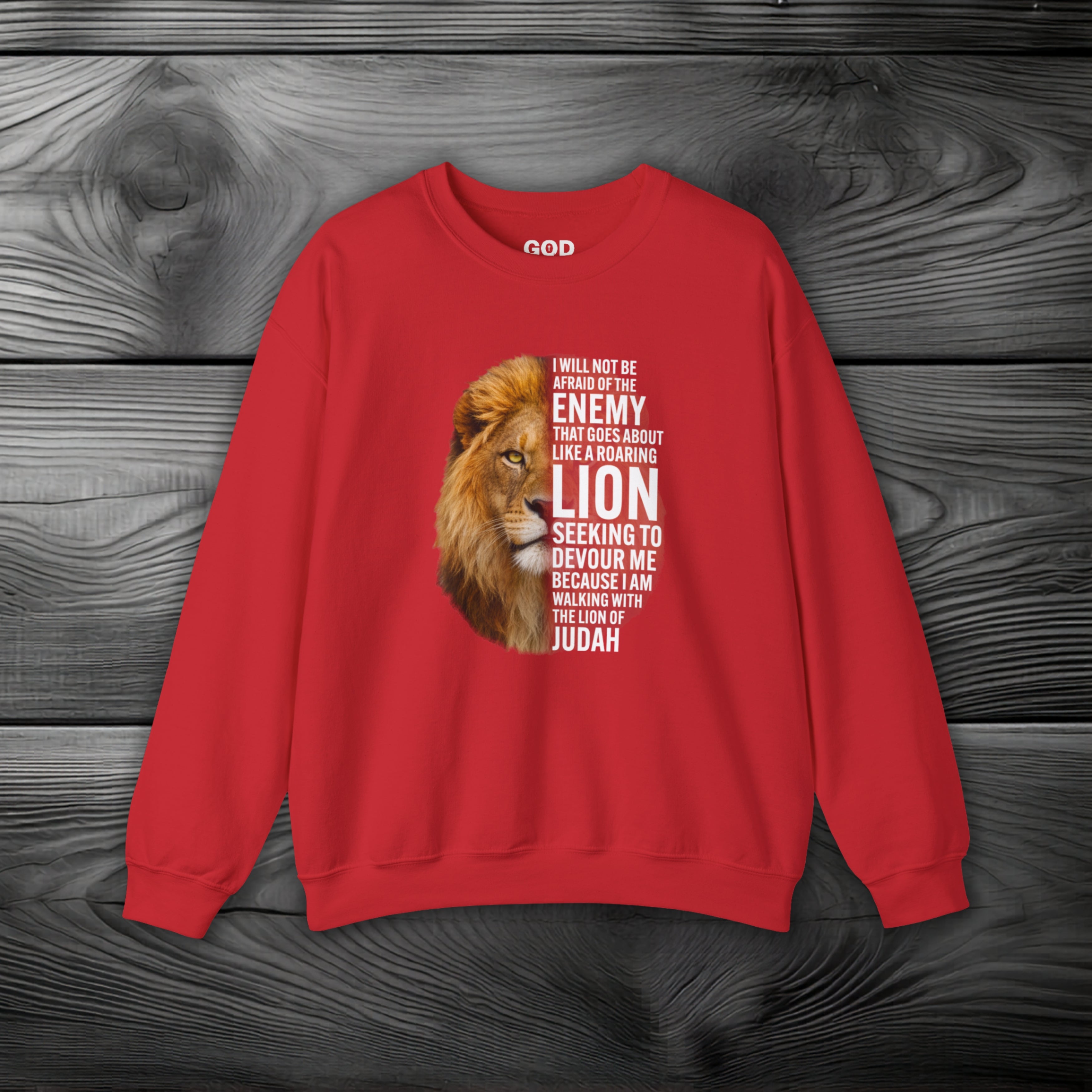 I Am Walking With the Lion of Judah Crewneck Sweatshirt