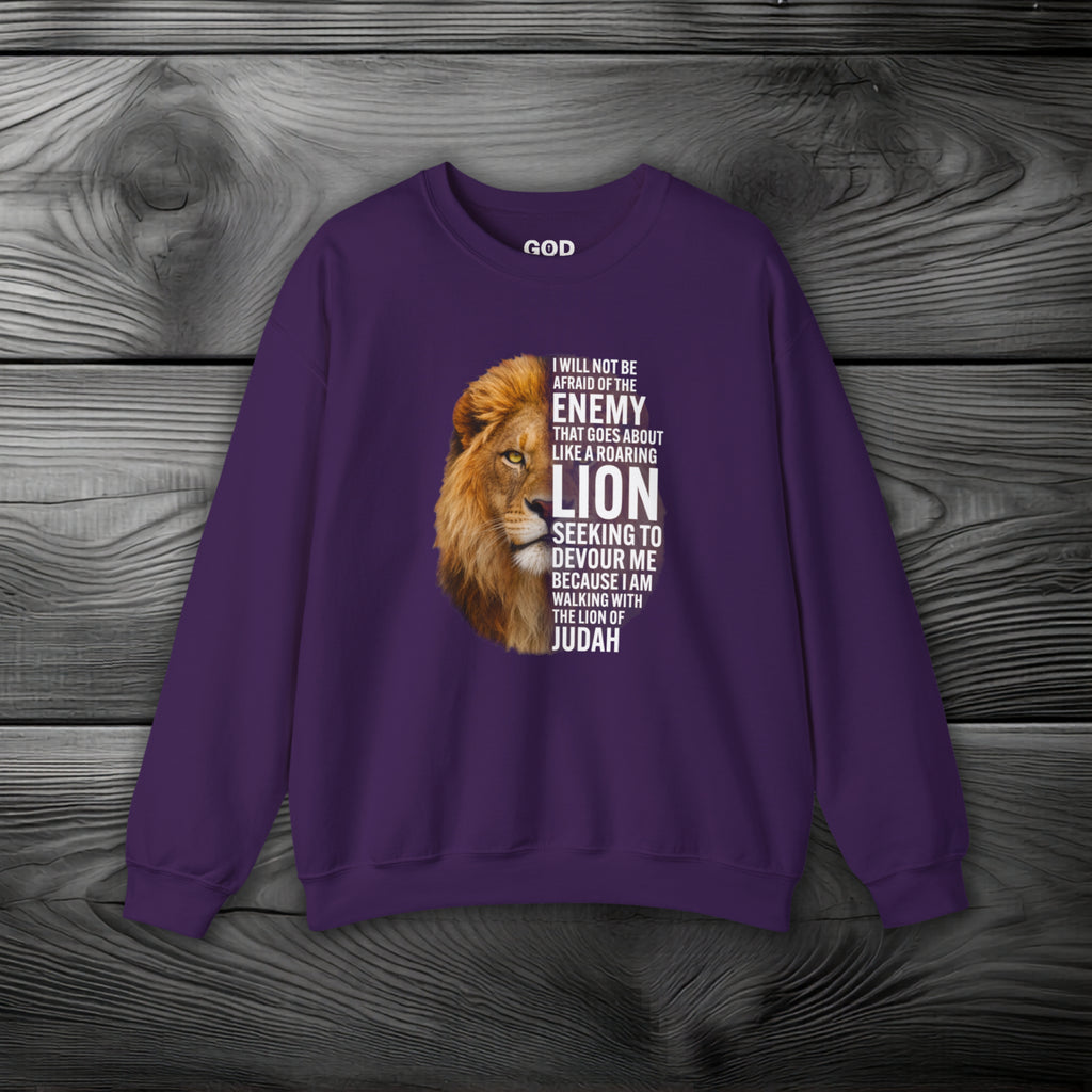 I Am Walking With the Lion of Judah Crewneck Sweatshirt
