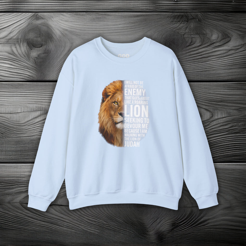 I Am Walking With the Lion of Judah Crewneck Sweatshirt