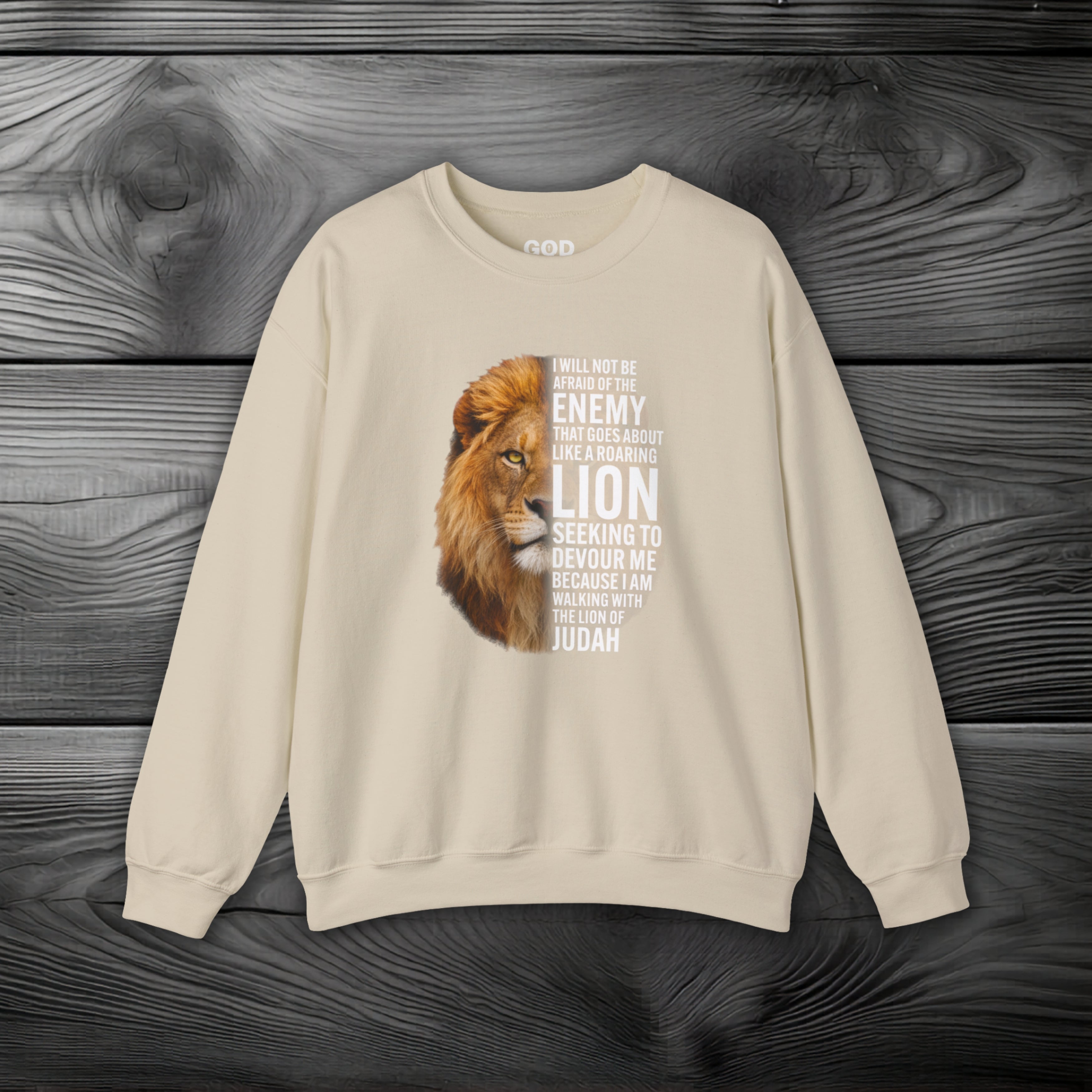 I Am Walking With the Lion of Judah Crewneck Sweatshirt