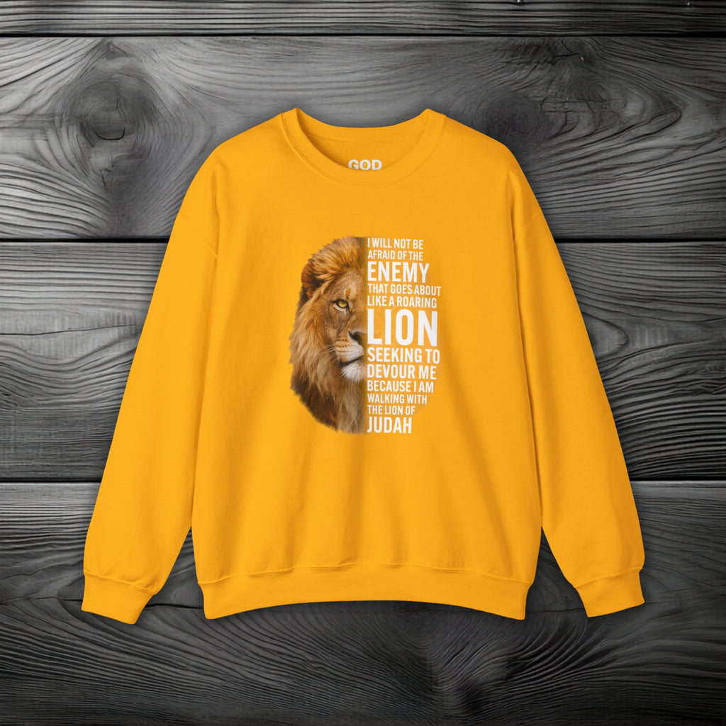 I Am Walking With the Lion of Judah Crewneck Sweatshirt