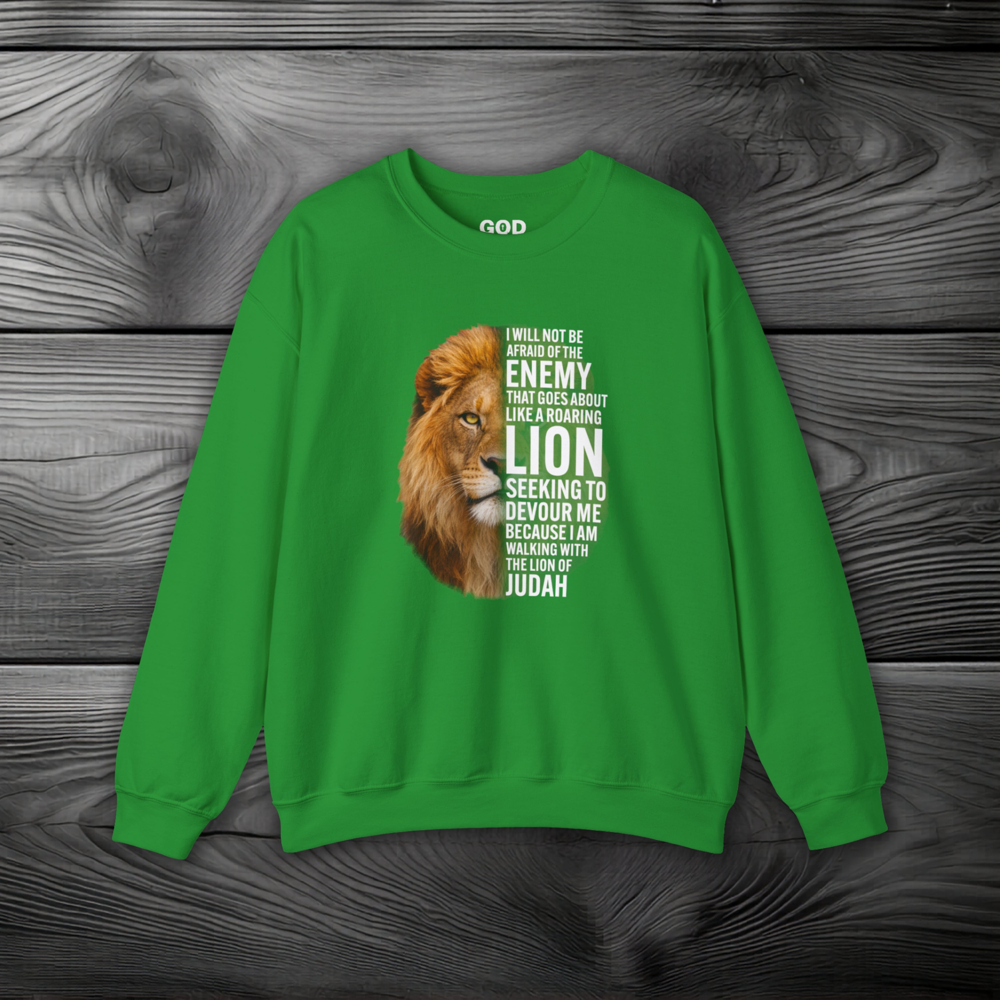 I Am Walking With the Lion of Judah Crewneck Sweatshirt