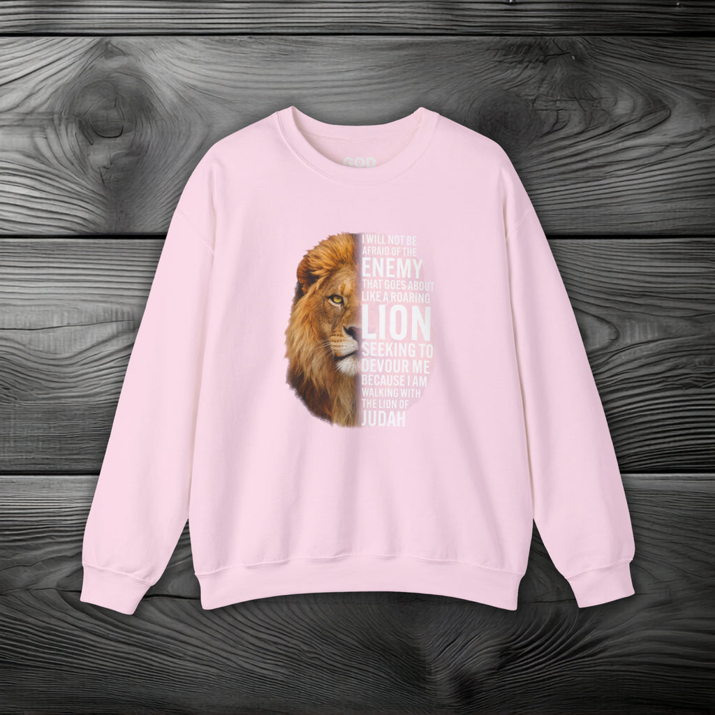 I Am Walking With the Lion of Judah Crewneck Sweatshirt
