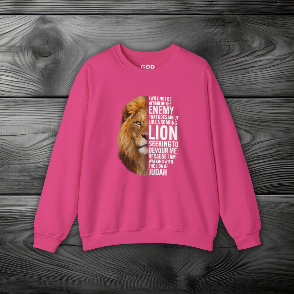 I Am Walking With the Lion of Judah Crewneck Sweatshirt