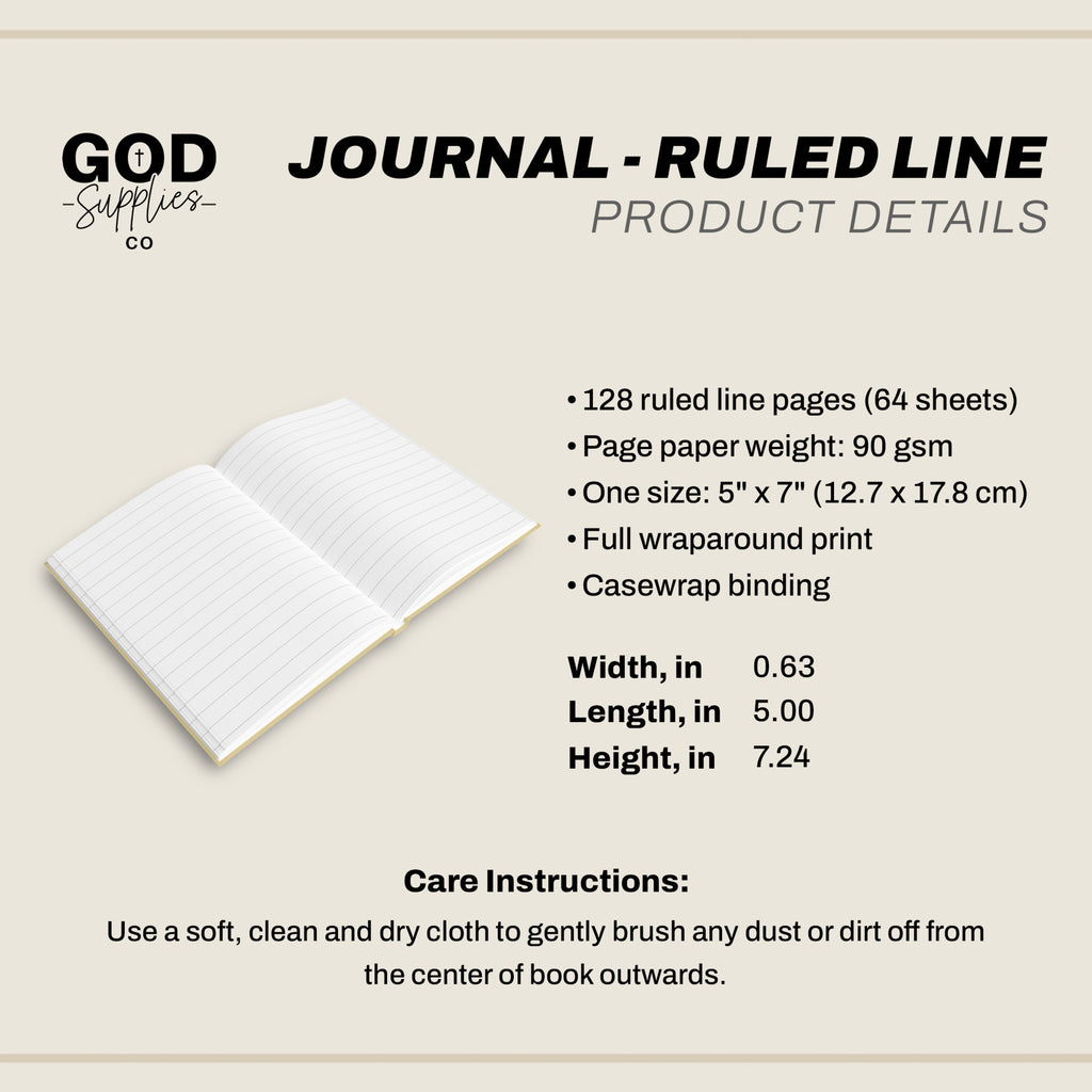 Between Me & God Personalized Christian Ruled Journal