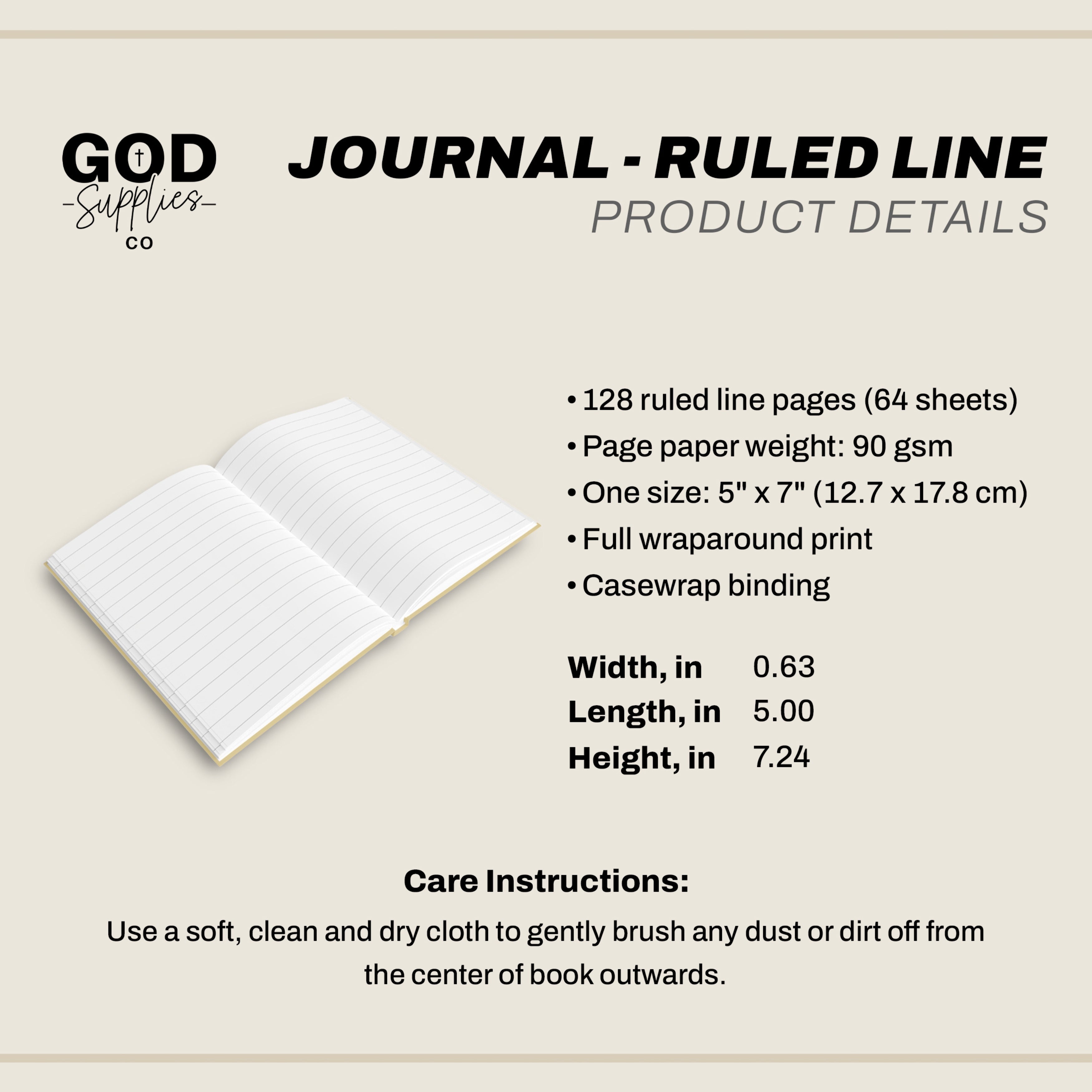 Between Me & God Personalized Christian Ruled Journal