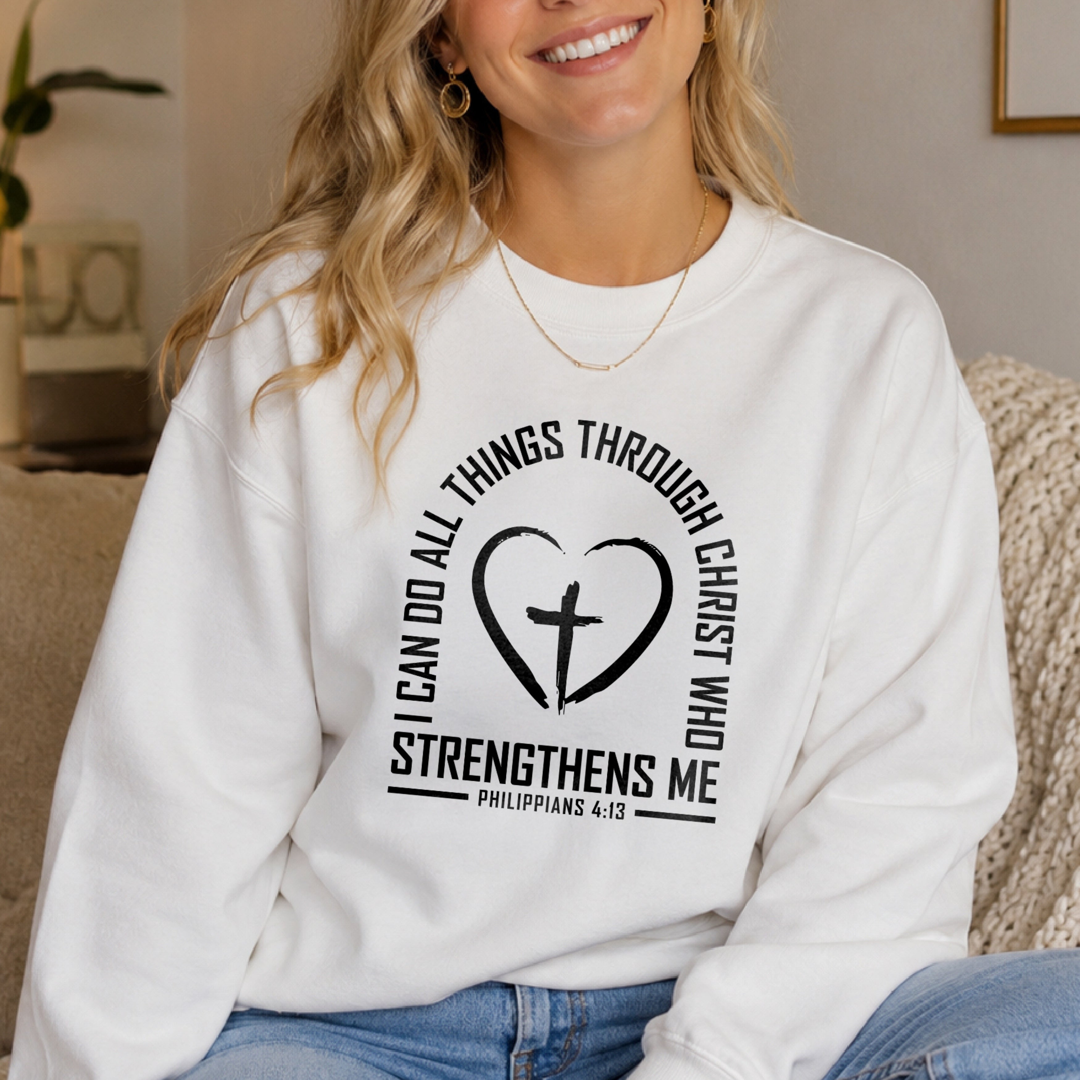 I Can Do All Things Through Christ Crewneck Sweatshirt