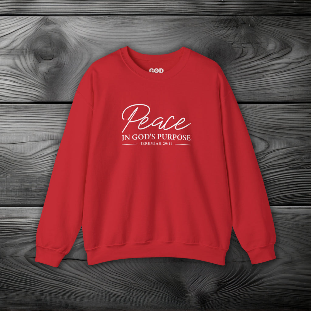 Peace in God's Purpose Crewneck Sweatshirt