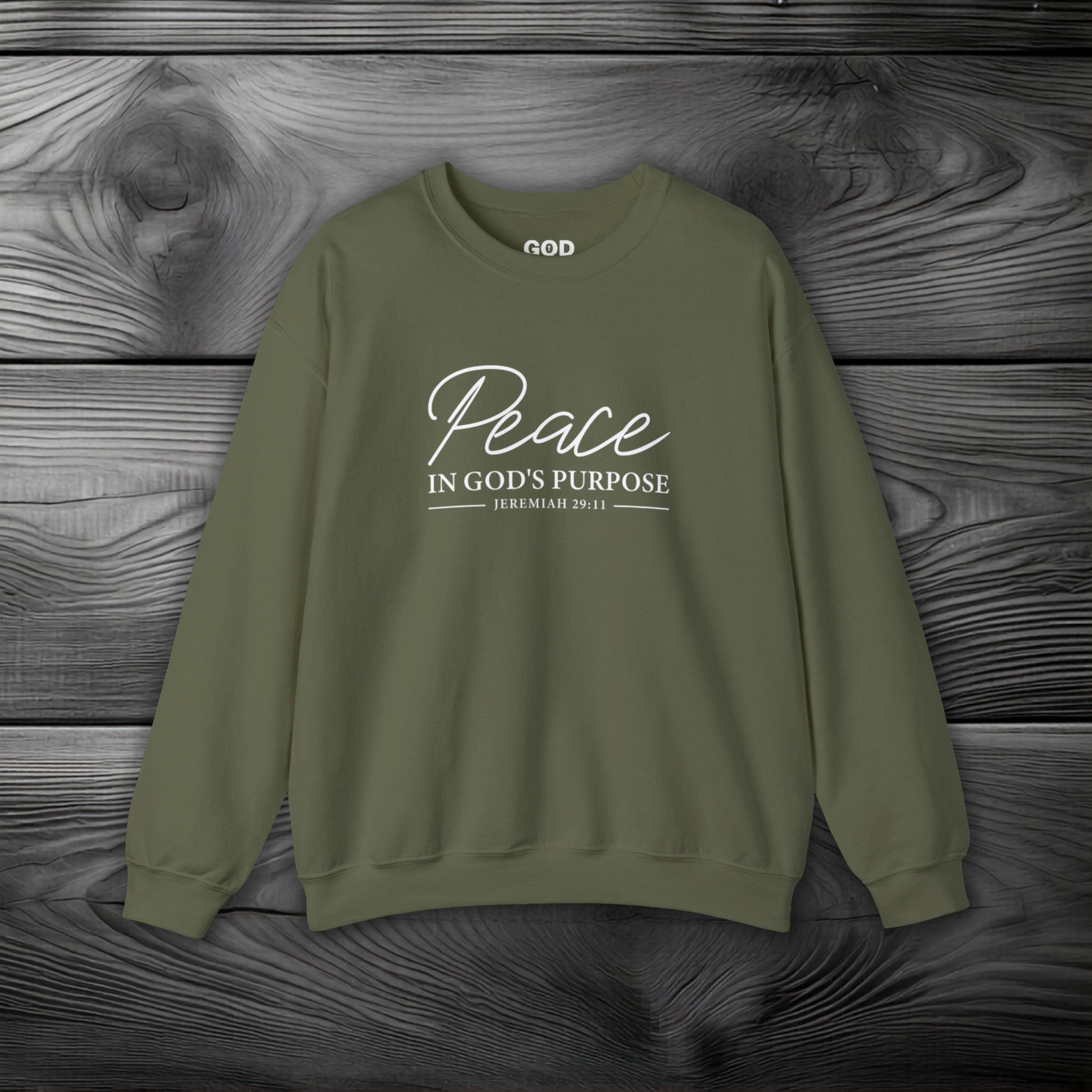 Peace in God's Purpose Crewneck Sweatshirt