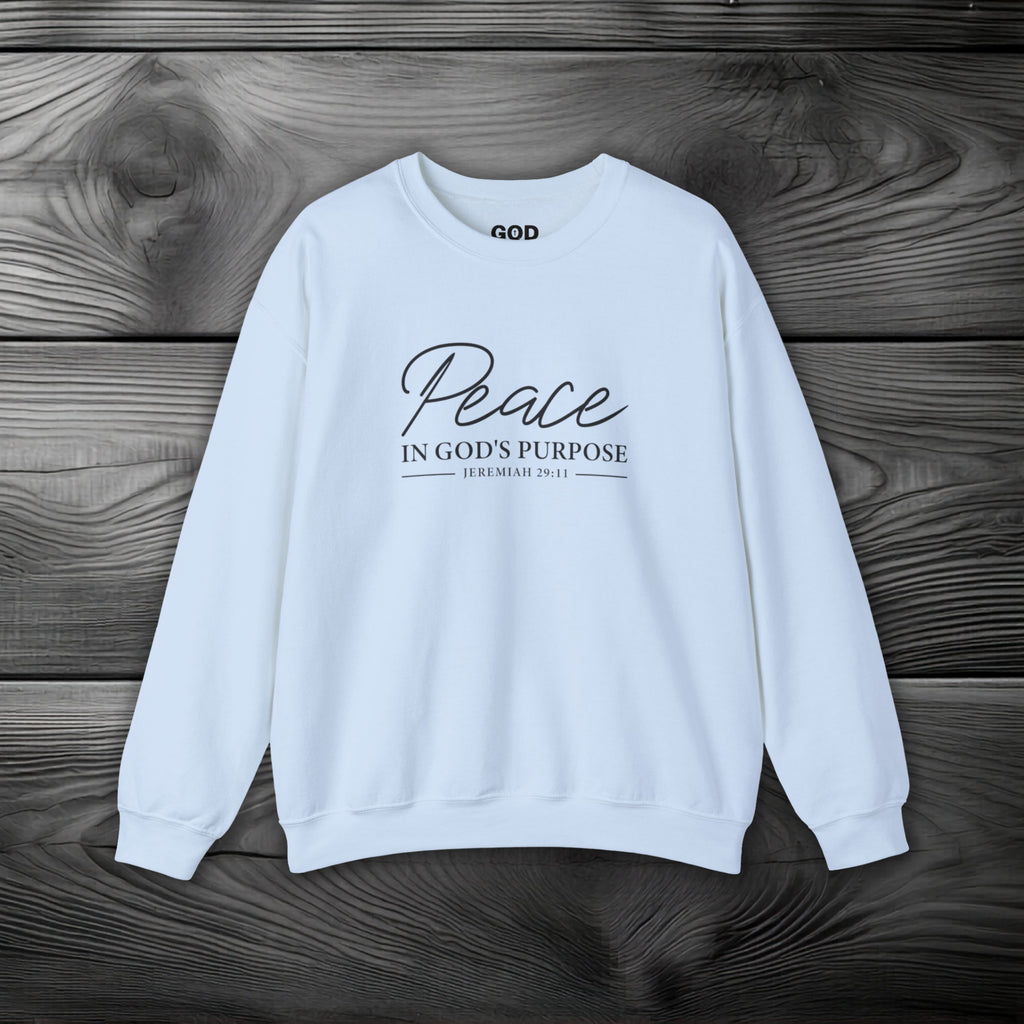 Peace in God's Purpose Crewneck Sweatshirt