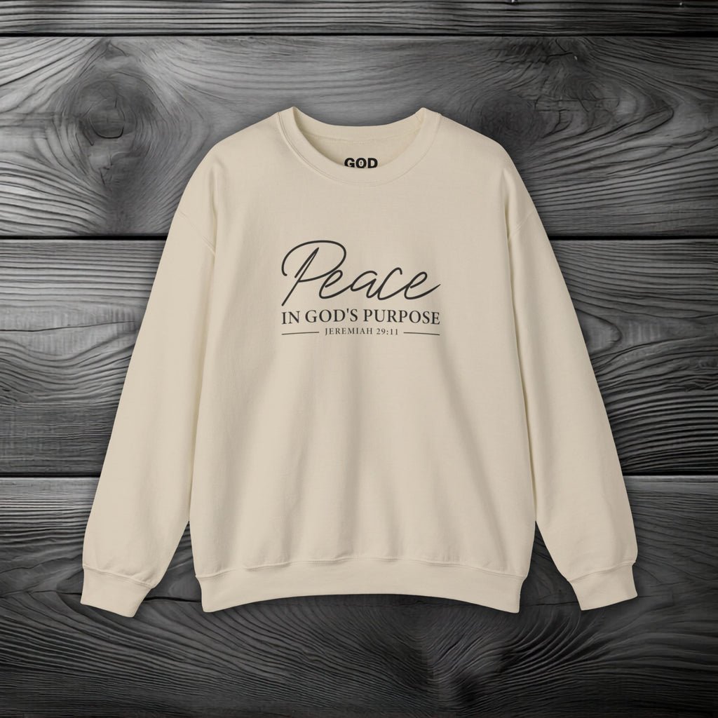 Peace in God's Purpose Crewneck Sweatshirt