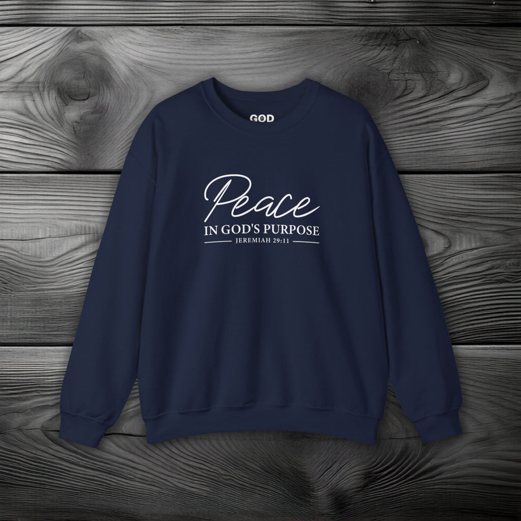 Peace in God's Purpose Crewneck Sweatshirt