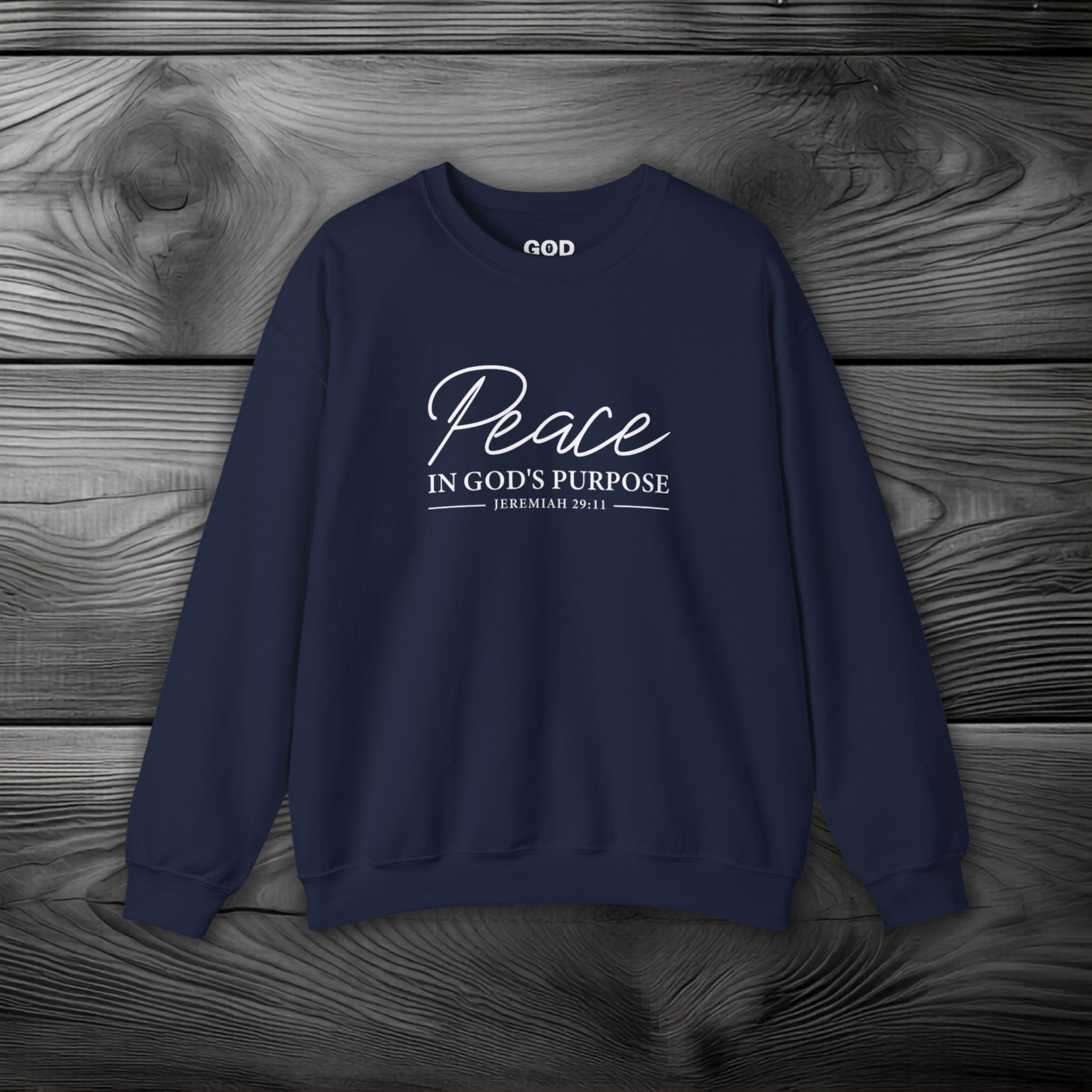 Peace in God's Purpose Crewneck Sweatshirt