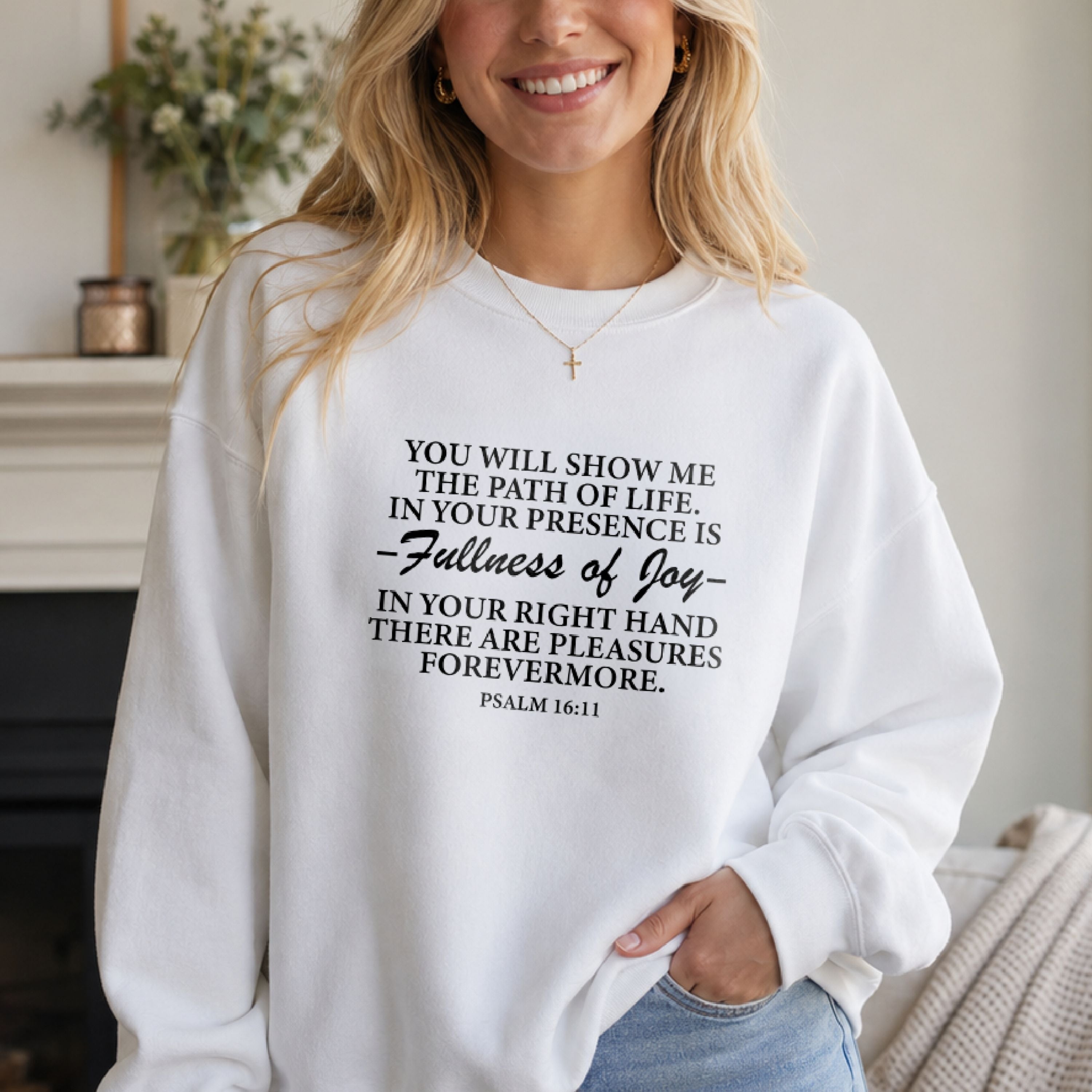 Joy In GOD's Presence Crewneck Sweatshirt