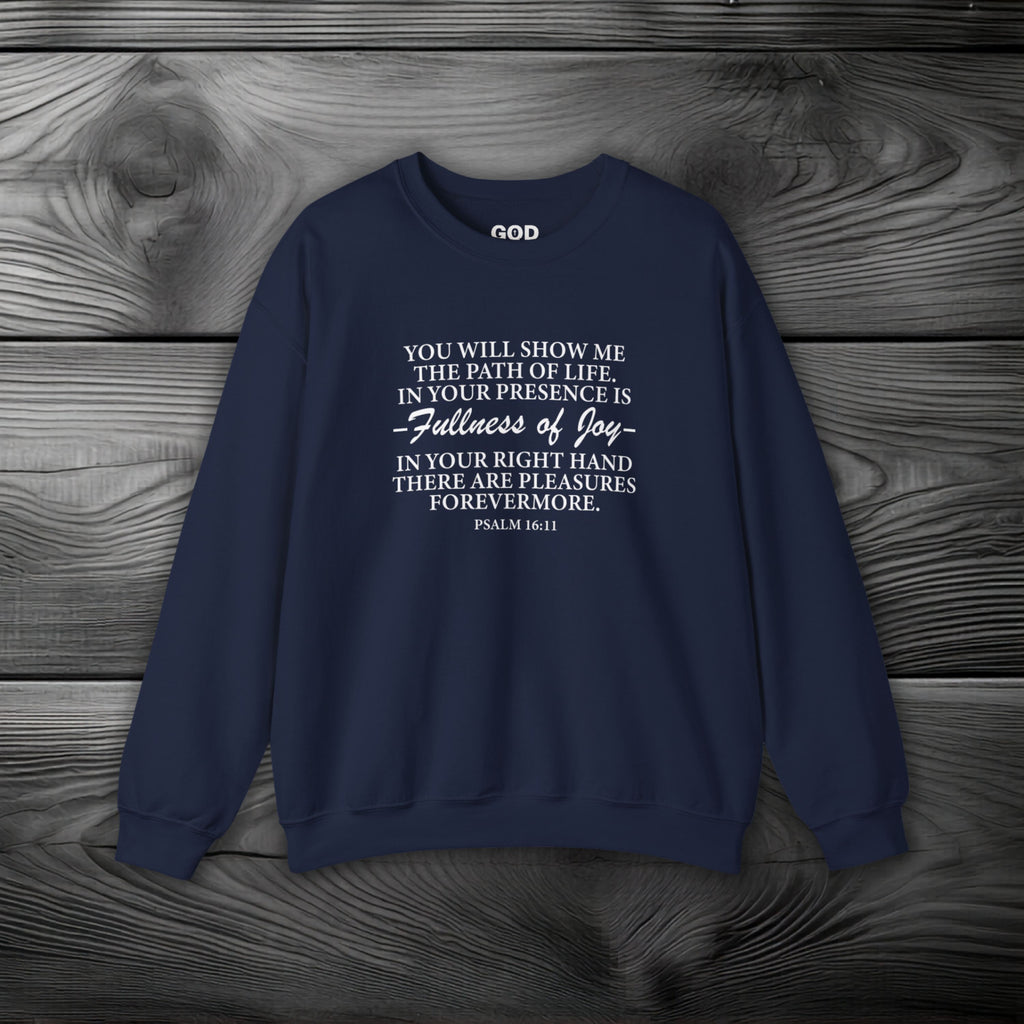 Joy In GOD's Presence Crewneck Sweatshirt