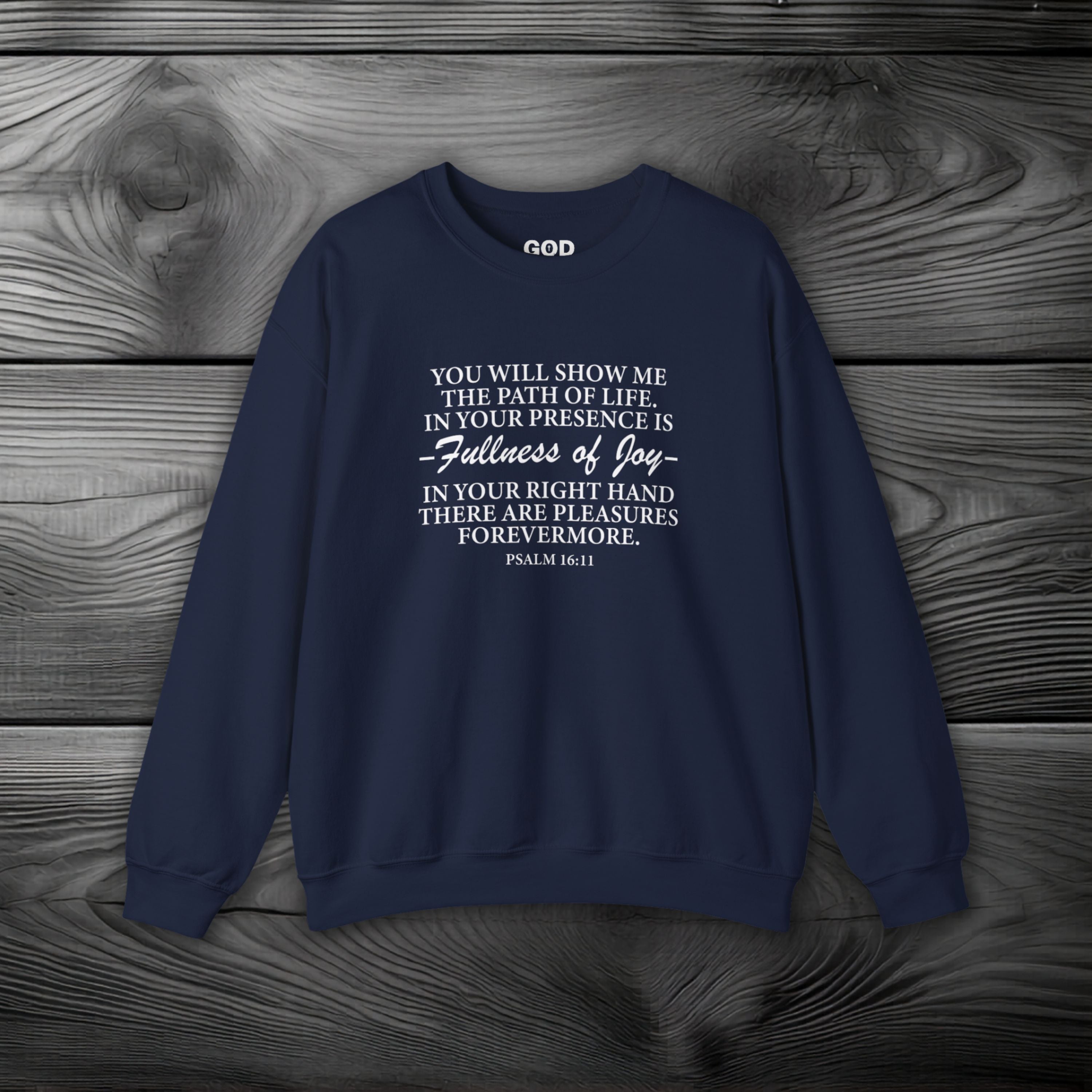 Joy In GOD's Presence Crewneck Sweatshirt