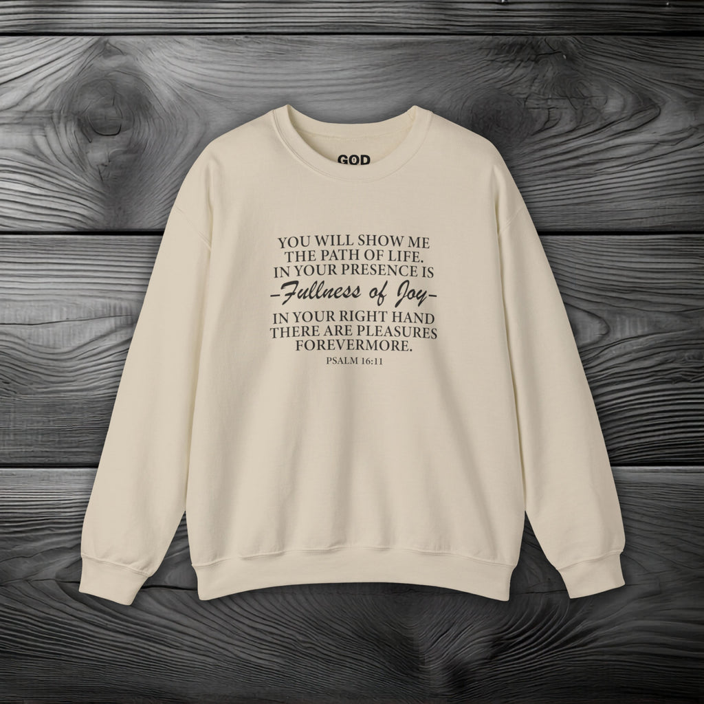 Joy In GOD's Presence Crewneck Sweatshirt