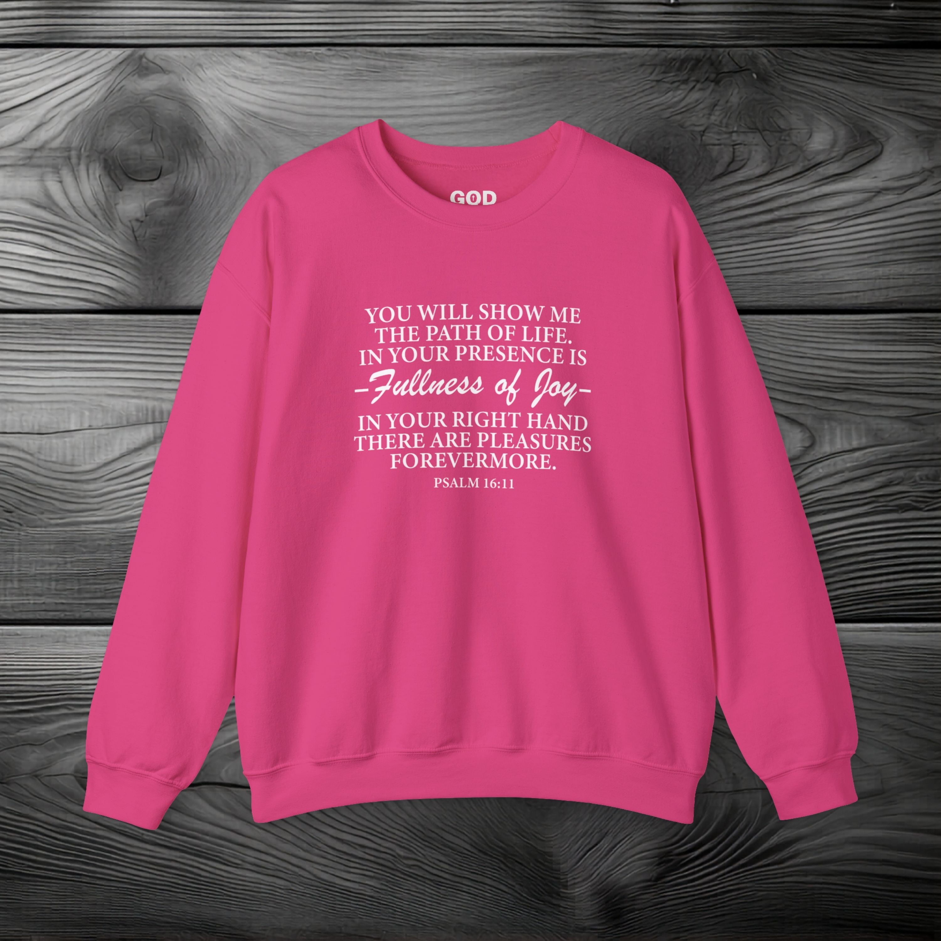Joy In GOD's Presence Crewneck Sweatshirt