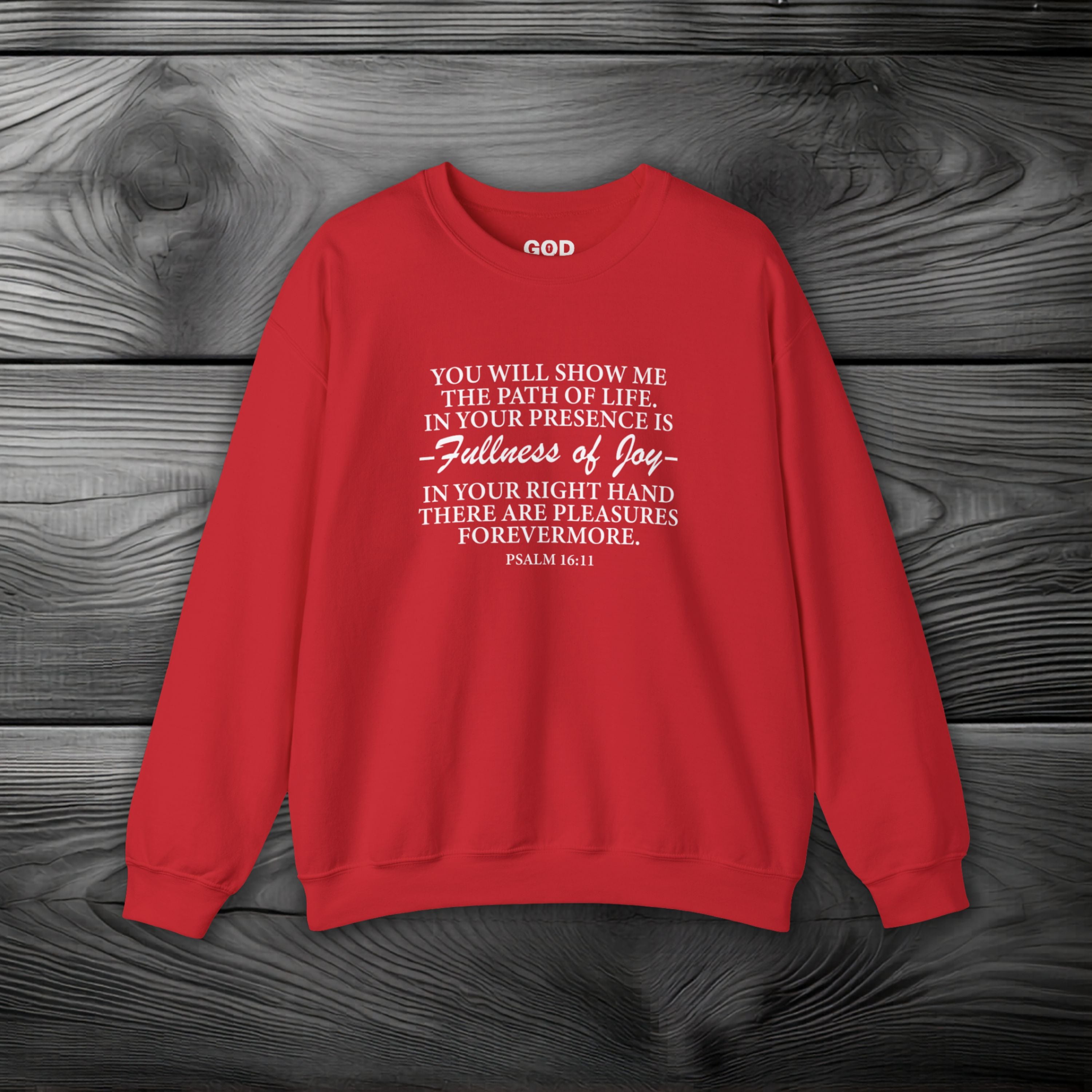 Joy In GOD's Presence Crewneck Sweatshirt
