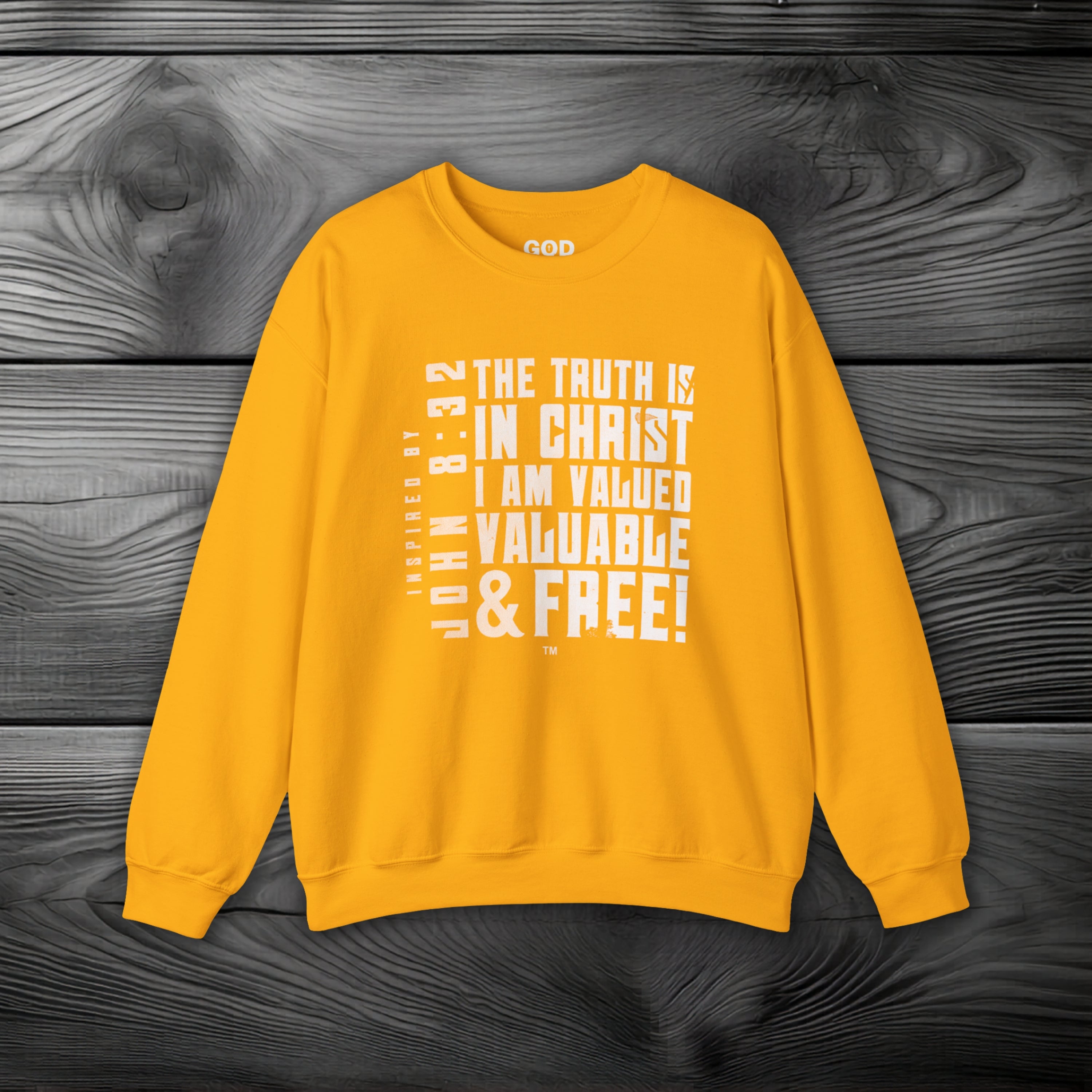 The Truth is in Christ I Am Valued Crewneck Sweatshirt