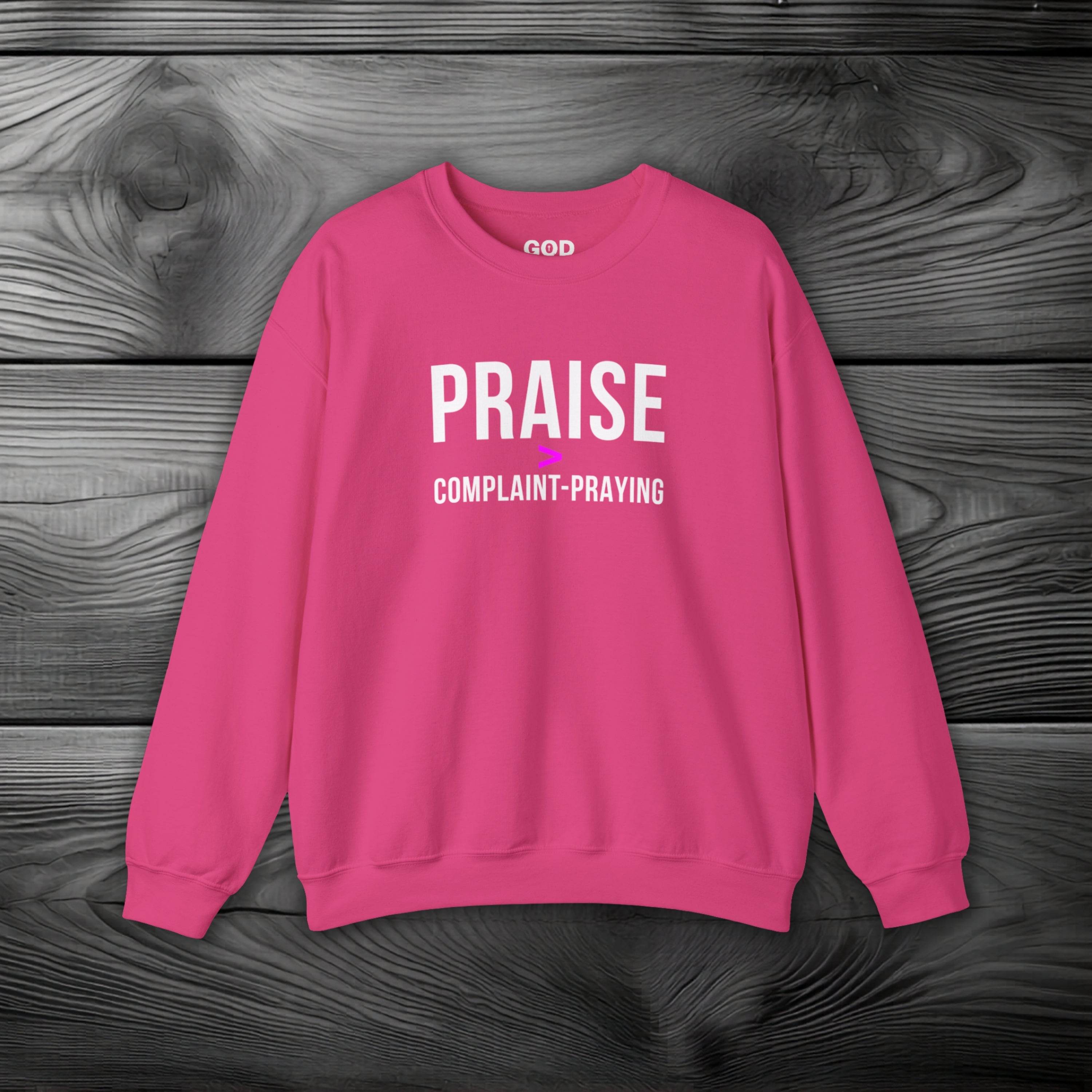 Praise > Complaint-Praying Crewneck Sweatshirt