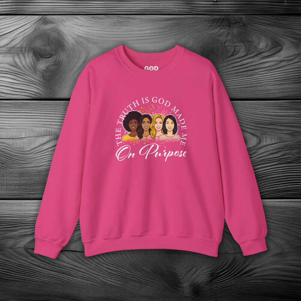 God Made Me On Purpose Crewneck Sweatshirt