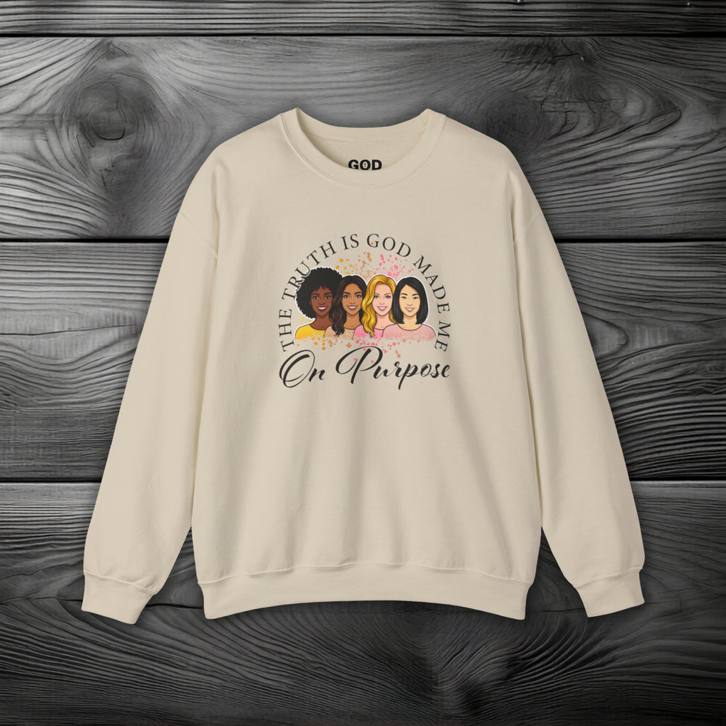 God Made Me On Purpose Crewneck Sweatshirt
