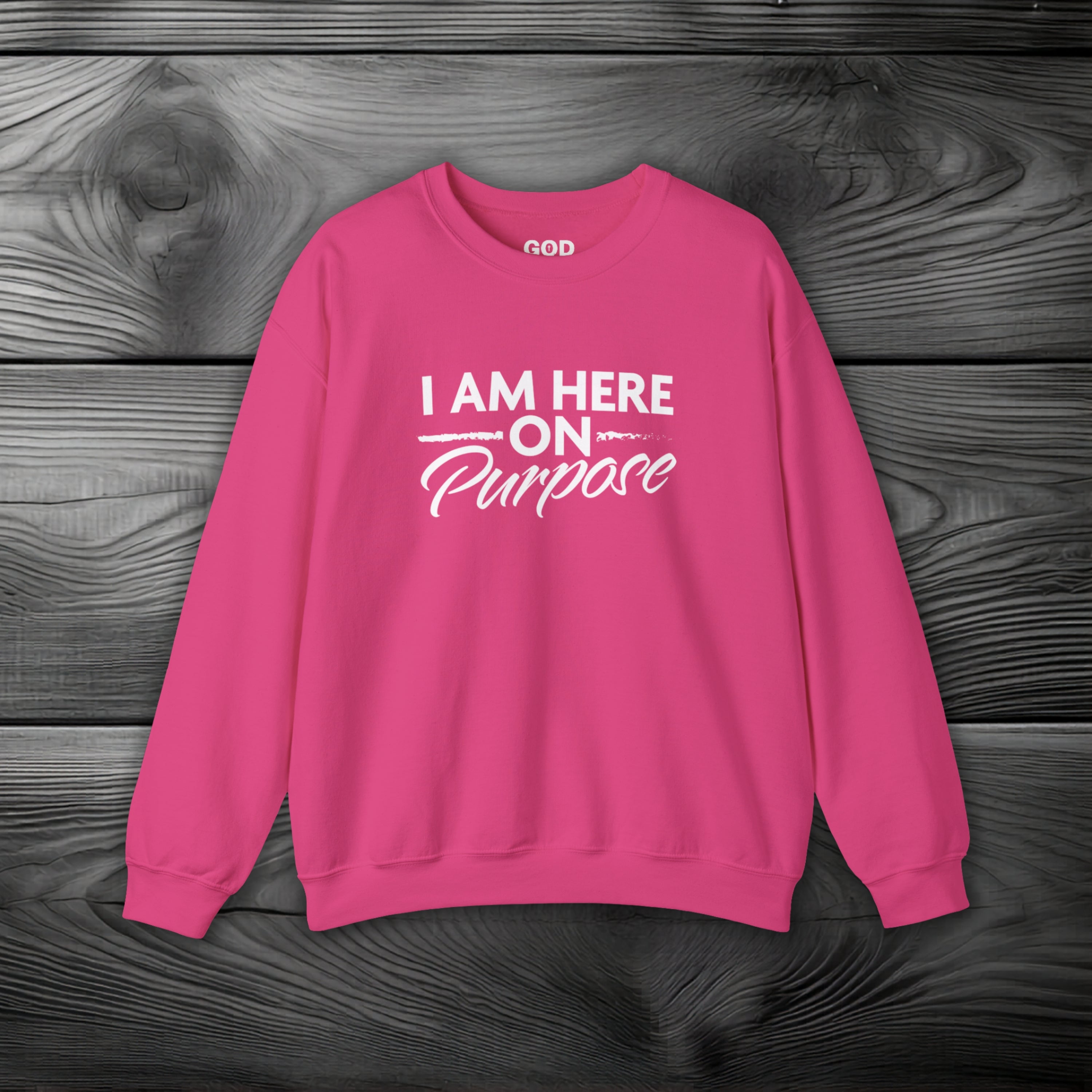 I Am Here on Purpose Crewneck Sweatshirt