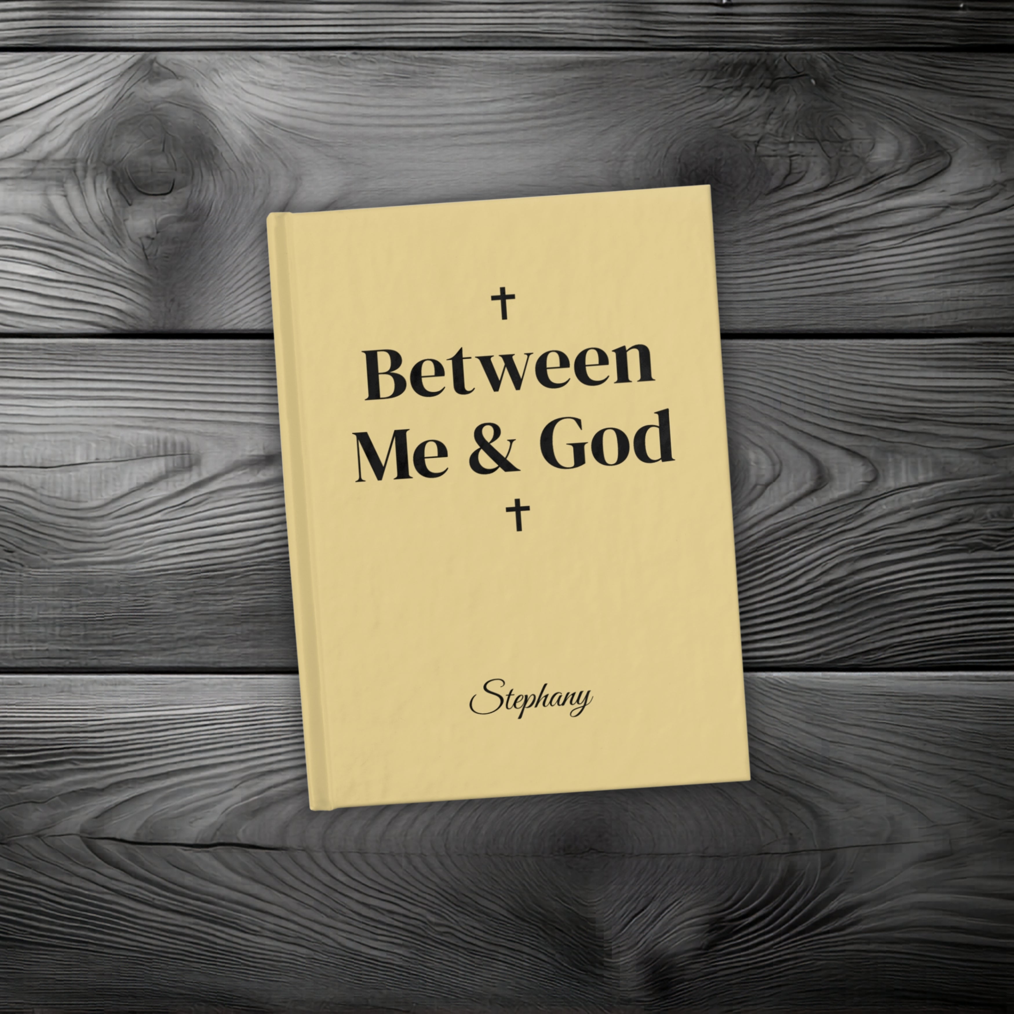Between Me & God Personalized Christian Ruled Journal