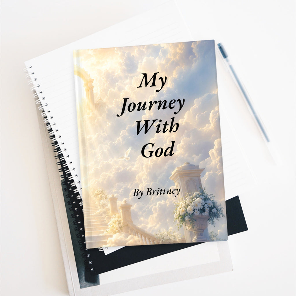 Travel Journal (5 in x 7 in) Personalized Ruled Journal | My Journey With God