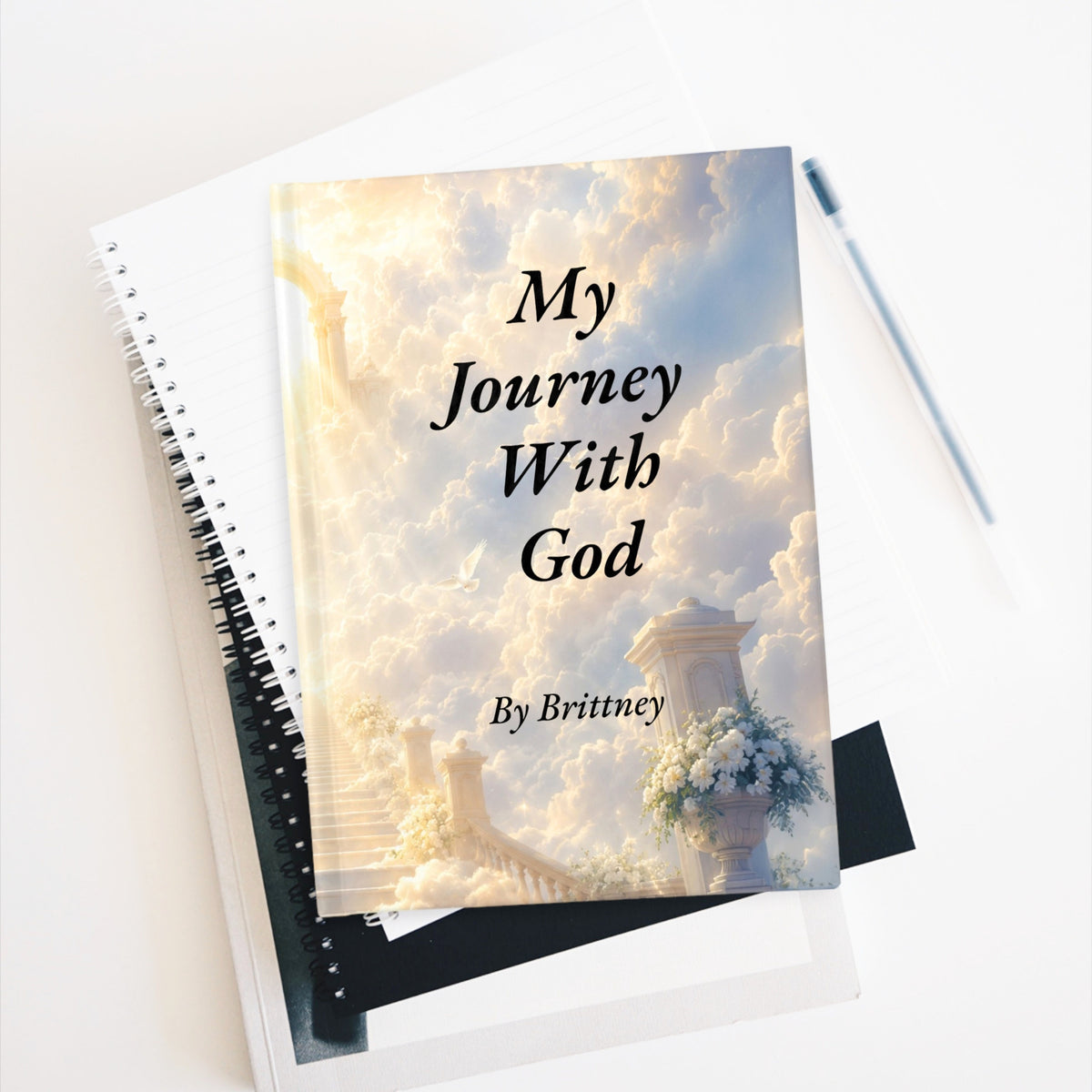 Travel Journal (5 in x 7 in) Personalized Ruled Journal | My Journey With God