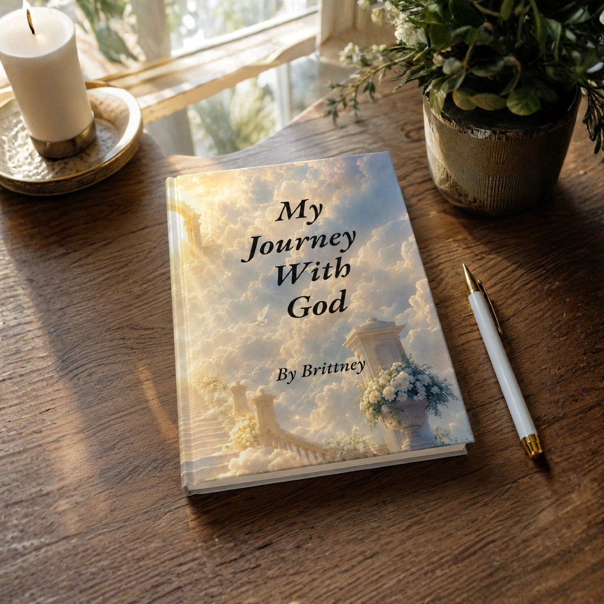 Travel Journal (5 in x 7 in) Personalized Ruled Journal | My Journey With God