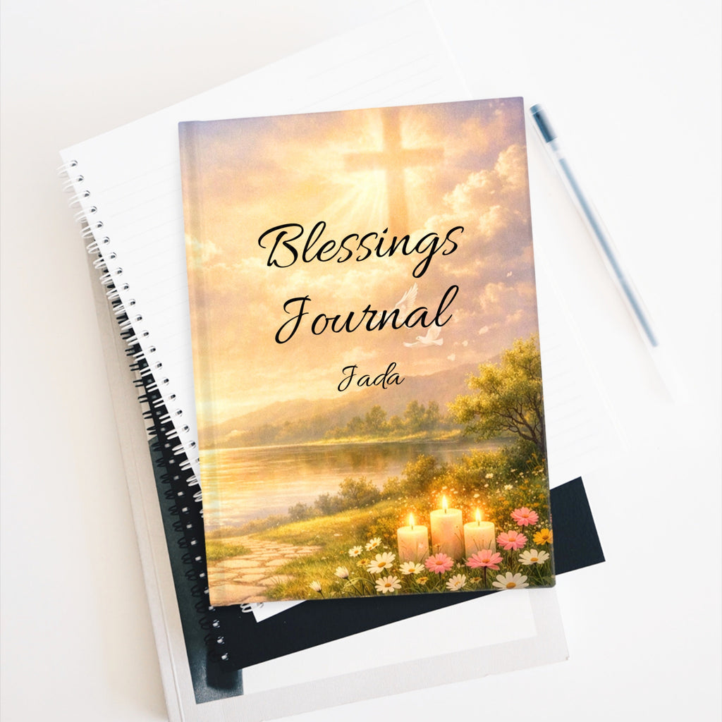 Travel Journal (5 in x 7 in) Personalized Ruled Journal, Customizable Image |  Blessings Journal