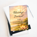 Travel Journal (5 in x 7 in) Personalized Ruled Journal, Customizable Image |  Blessings Journal