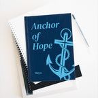 Travel Journal (5 in x 7 in) Personalized Ruled Journal |Anchor of Hope