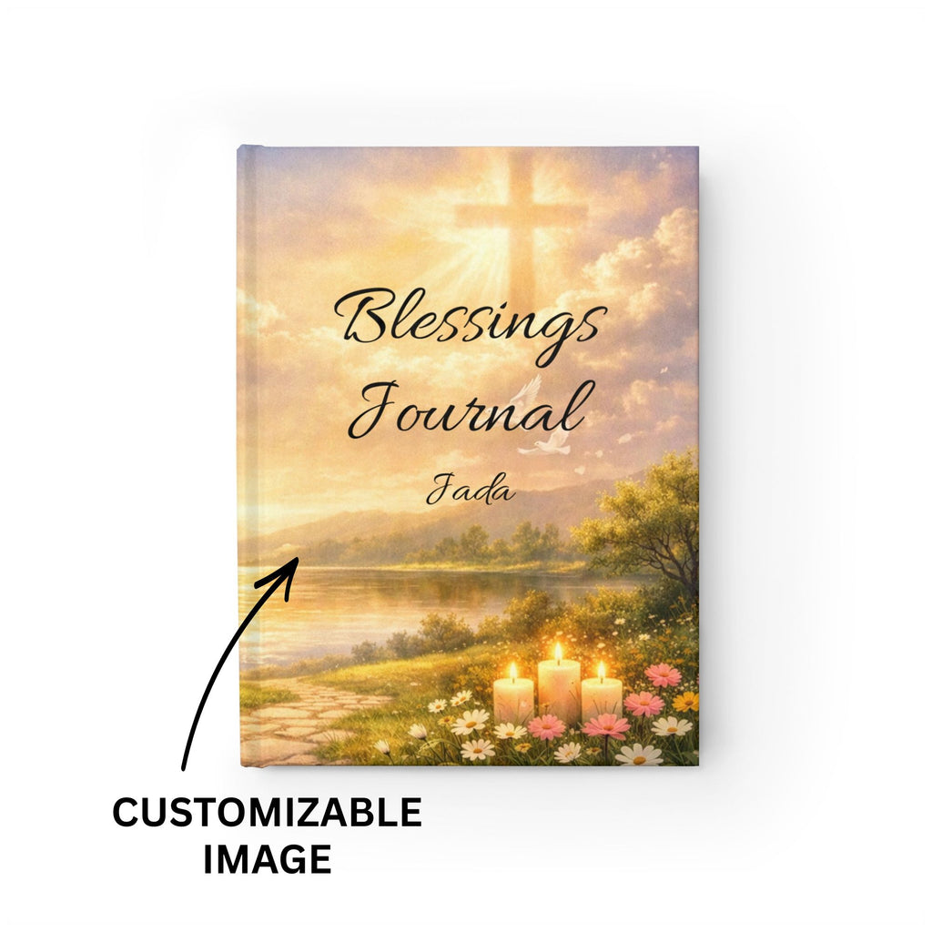 Travel Journal (5 in x 7 in) Personalized Ruled Journal, Customizable Image |  Blessings Journal