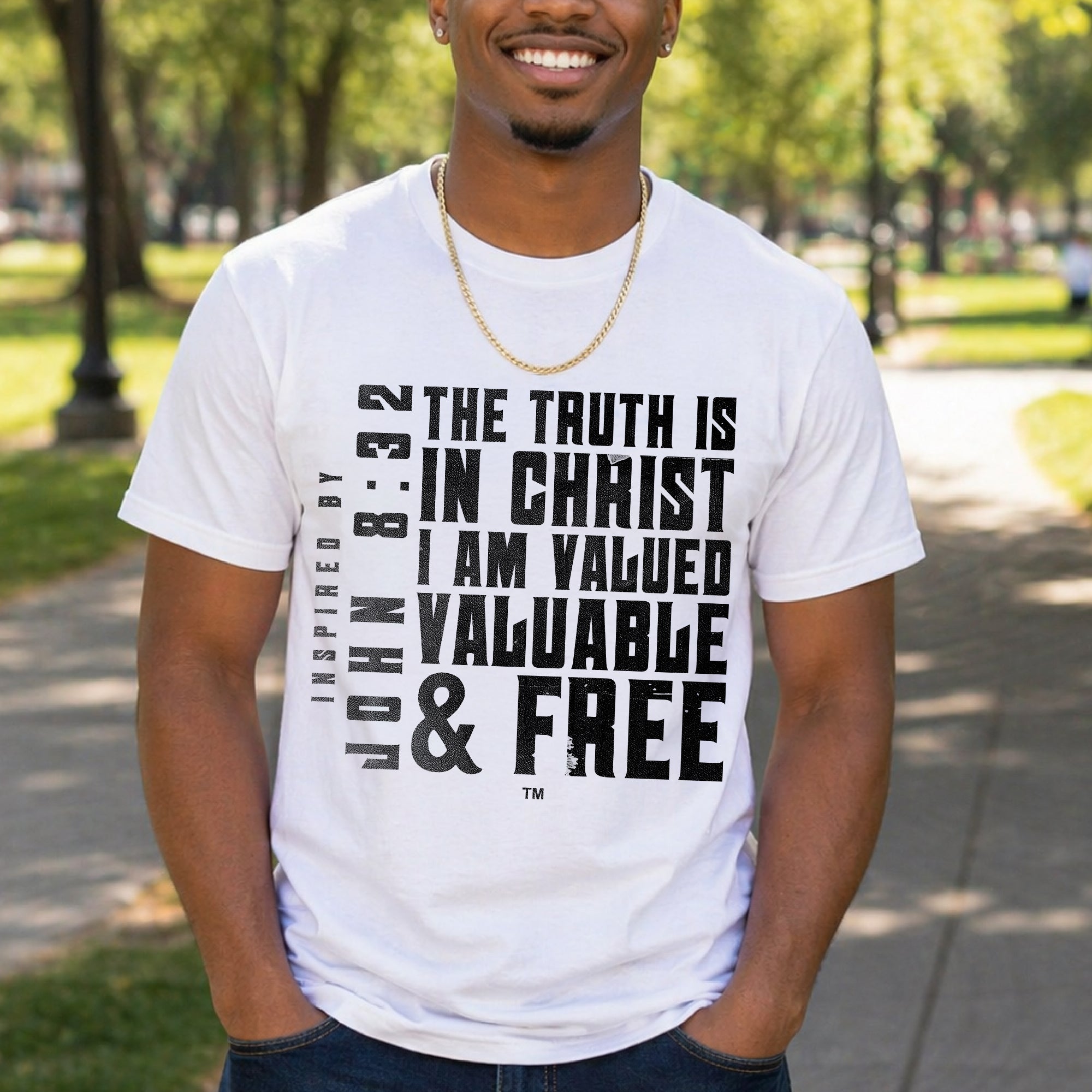 The Truth is in Christ I Am Valued Unisex Jersey Short Sleeve Tee